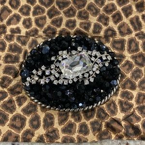 Handcrafted Rhinestone Belt Buckle